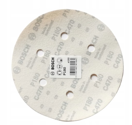 BOSCH brúsny kotúč na suchý zips 150mm P180 C470 1 ks.