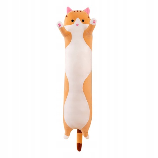 DLHÝ MASKOT MASKOT PLYŠOVÝ VANKÚŠ PRE MAČKU 50cm XXL