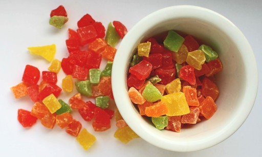 Sušené kandizované kocky papáje MIX 100g