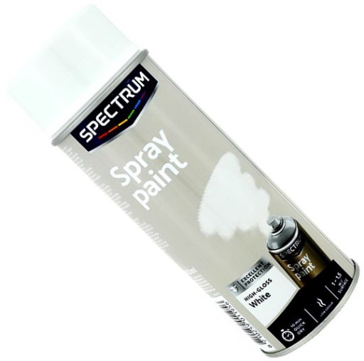 FARBA 400ML SPREJ, LESK BIELY AKRYLOVÝ LAK