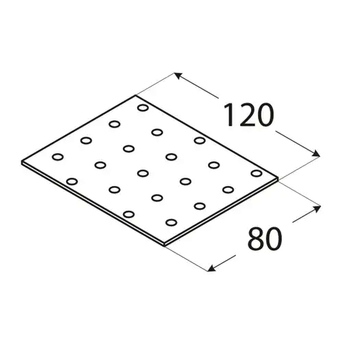PP33 TYČ DOMAX PLOCHÁ TYČ DOMAX 80x120x2 10ks