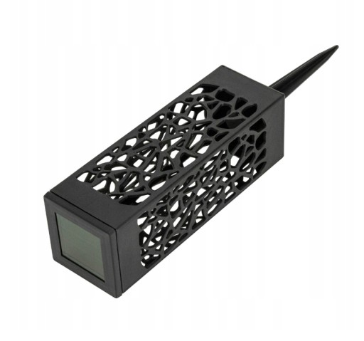 ZÁHRADNÁ SOLÁRNA LAMPA ČIERNA STÓĽOVÁ LED LAMPA 18x6x6 cm