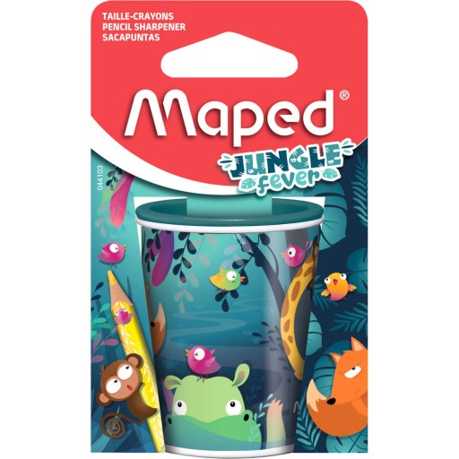 Orezávatko MAPED Jungle Fever, 2-dierková plechovka