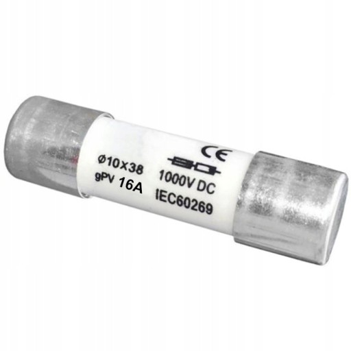 POISTKOVÁ VLOŽKA 10x38 1000V DC gPV 16A