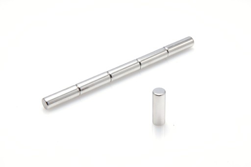 Neodymový cylindrický magnet MW 5x15 N38, sada 10 kusov