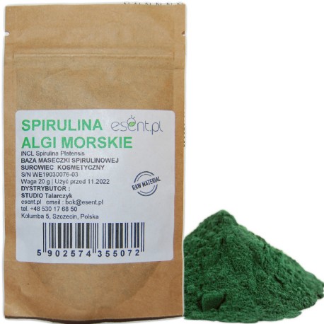 Natural Sea Algae spirulina prírodná maska + stierka SET