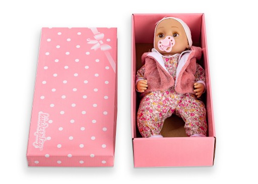 VEĽKÉ KARTÓNOVÉ DARČEKOVÉ BALENIE PRE BÁBIKU 45 cm