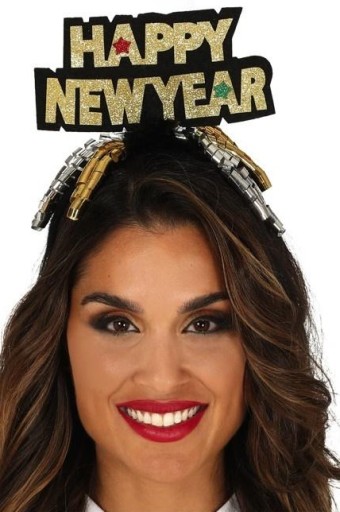 ŠŤASTNÝ NOVÝ ROK Zlatá čelenka na Silvestra