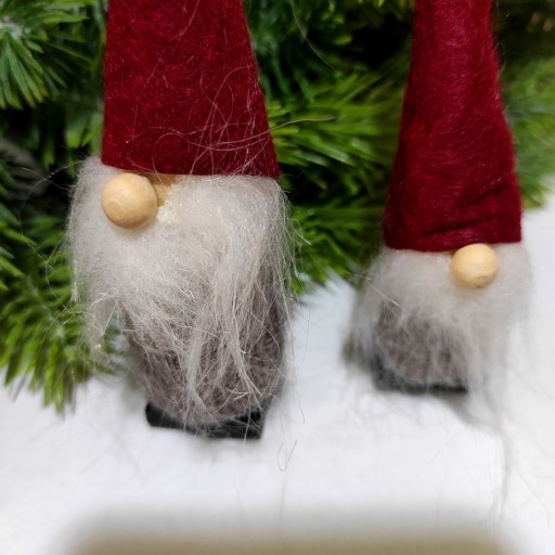 Súprava vysokých klobúkov Trpaslík Santa Claus 3 ks