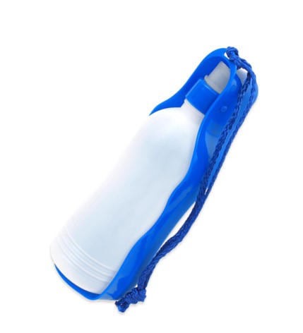 Veľká cestovná fľaša pre psov s miskou, 750 ml