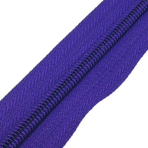 Zipsová páska, zips chrpa modrý, farba 865, 1 METER