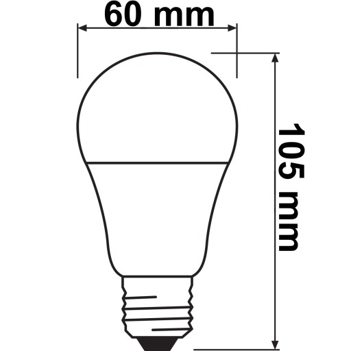 E27 A60 LED žiarovka 8,8W 2700K Stmievateľná OSRAM