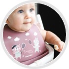 Canpol silikónový BIB s BONJOUR POCKET 4m+