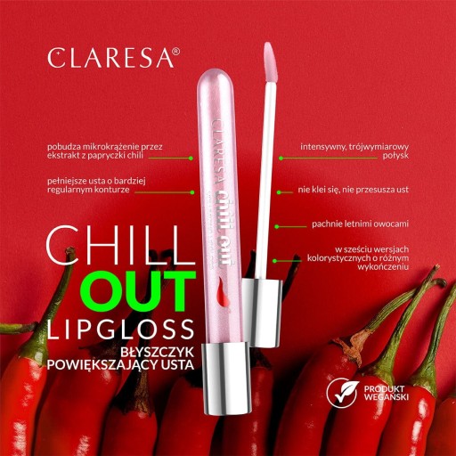 CLARESA Vyživujúci lesk na pery Chill Out No. 11 Out of Gear 5 ml