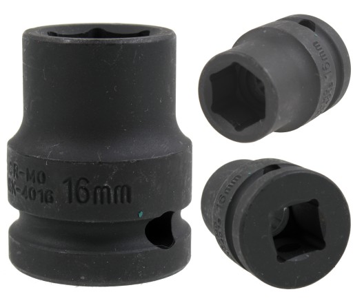 16 MM 1/2 HONITON nástrčka rázového uťahováka, krátka