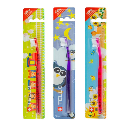 Mäkká detská zubná kefka TELLO KIDS