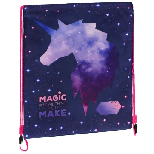 Taška na topánky Unicorn Purple, školská taška