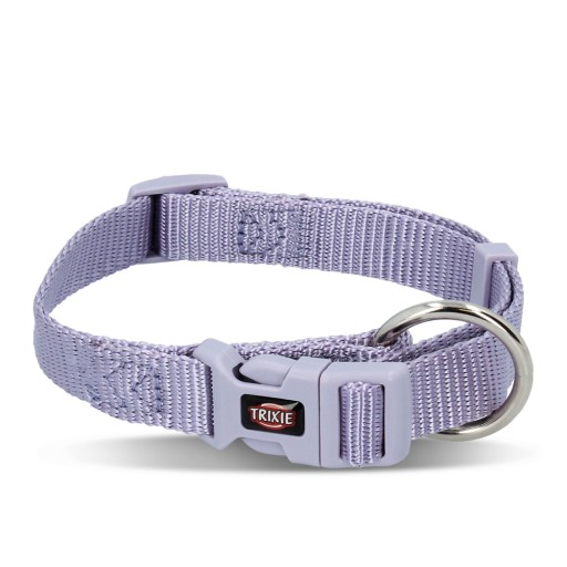 Prémiový obojok, pes, svetlá lila, S–M: 30–45 cm/15 mm