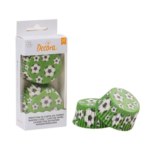 Košíčky na muffiny 50x32mm Decora Football 36 ks