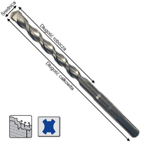 MAKITA D-00147 SDS-PLUS VŔTAČKA 8x210mm EKONOM.