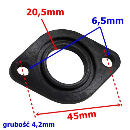 EBONITOVÉ TESNENIE SVOJA KARBURÁTORA GY6 125