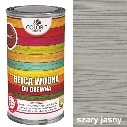 Moridlo na drevo na vodnej báze COLORIT 0,5 l ŠEDÁ