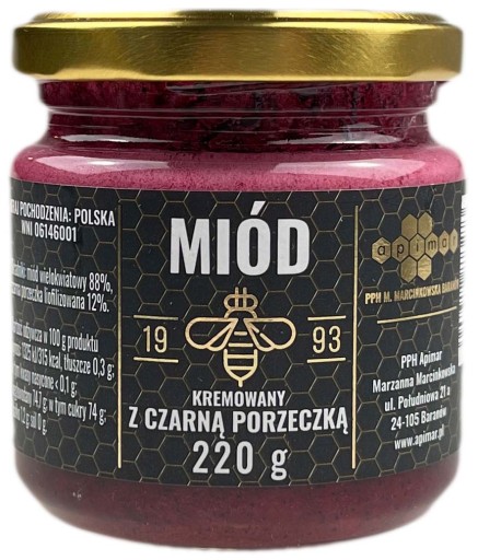 KRÉMOVÝ MED S MALINOU 220G