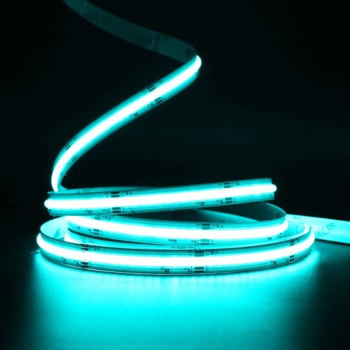 Neónový COB LED pás 12V MODRÝ 1m Homogénny