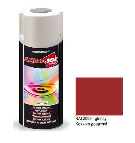 Rubínový akrylový lak 400 ml, lesk RAL 3003