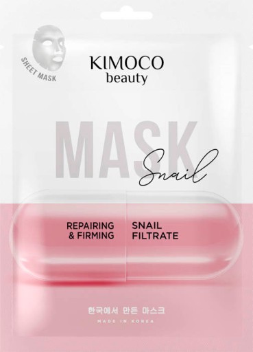 Kimoco Beauty Regeneračná a spevňujúca pleťová maska v pláte s hlienom