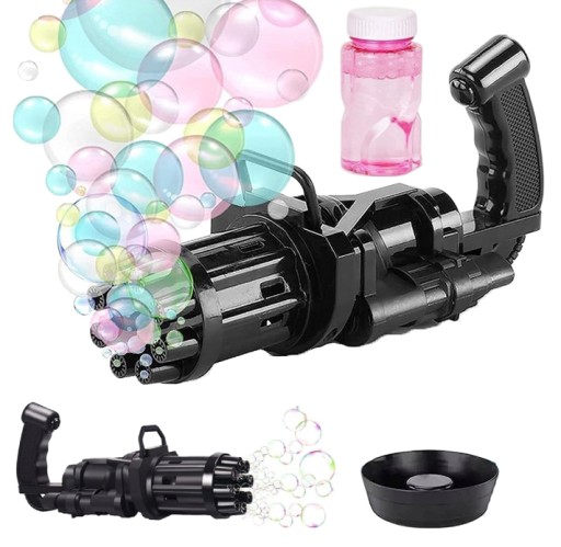 BUBLIANKA, STROJ NA MYDLO, KOMPLETNÁ SÚPRAVA S TEKUTINOU