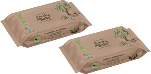 Fresh Baby Aqua Nature Vlhčené obrúsky husté vlhčené obrúsky 120 ks