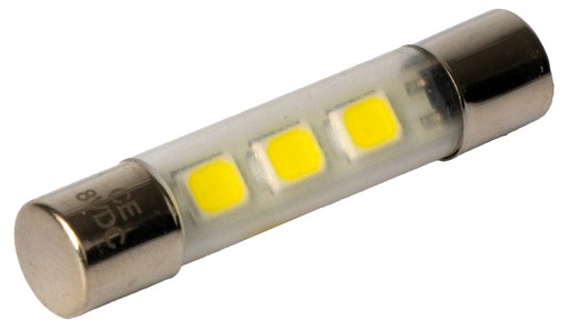 Axiálna LED žiarovka 8V trubicová 6 x 31 mm