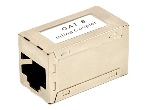 ADAPTÉROVÝ KONEKTOR PRE RJ-45 LAN CAT KÁBLE, CAT 6, obrazovka