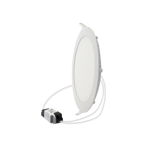 STRUHM SLIM zápustné stropné svietidlo, biele, 6W, 12cm, farba studená