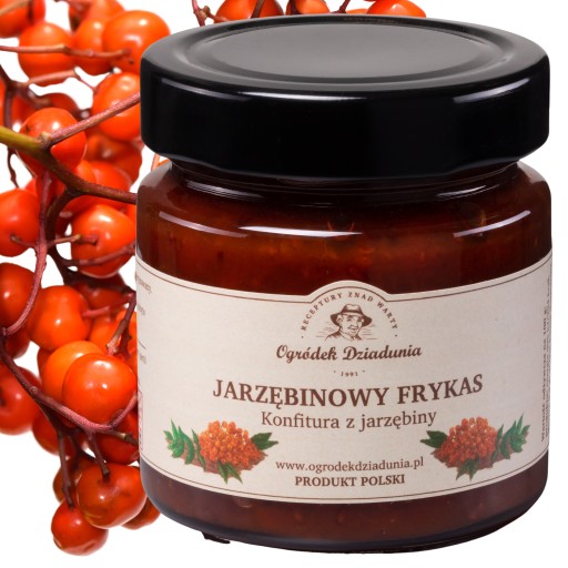 Jarabinový džem Jarabinový džem PRÍRODNÉ INGREDIENCIE 240g Ogródek Dziadunia