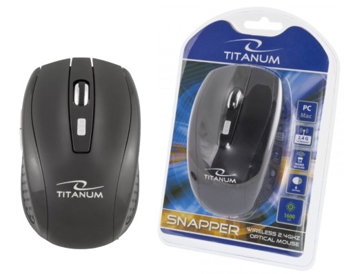 Bezdrôtová myš Titanum Snapper Esperanza Black