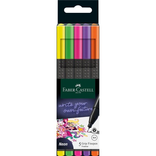 Grip Finepen Faber-Castell jemné linky - 5 farieb
