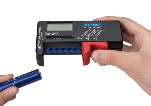 DIGITÁLNY TESTER METER PRE BATÉRIE AAA AA 9V