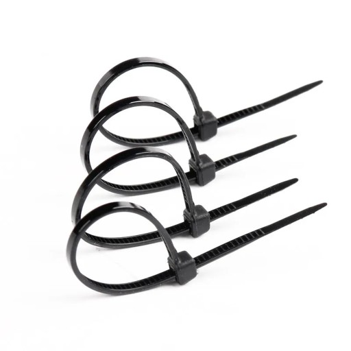 SVORKY SILNÉ SVORKY KÁBLOVÉ SVIETKY ČIERNE KLAPKY 3,6x150mm 50 KS