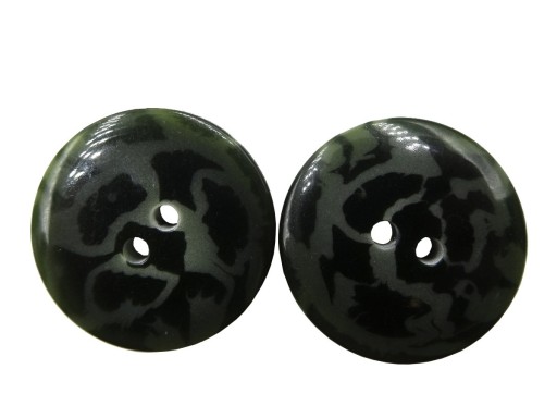 23mm Gombíky Ozdobný gombík 1 kus farby OLIVOVÝ ŠEDÝ PANTHER K552A 15044
