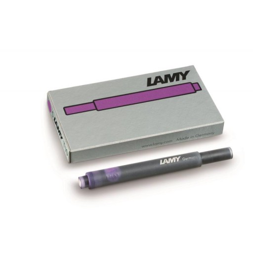 Purpurové kazety Lamy T10, balenie po 5 ks