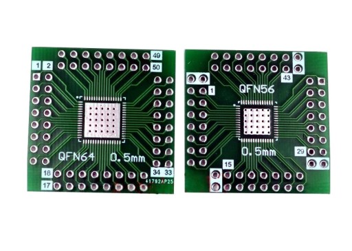 QFN56/QFN64 0,5 mm ponorná doska adaptéra