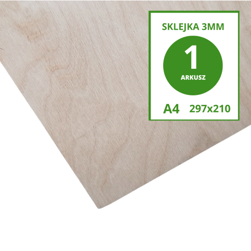 Preglejka pre 3mm laser, formát A4 - 1ks