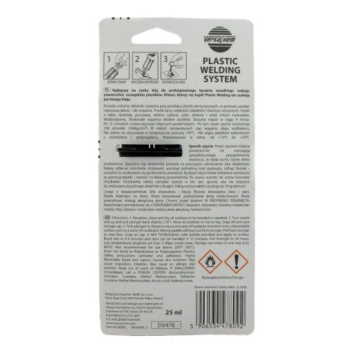 VersaChem DV478 lepidlo na plasty 25 ml