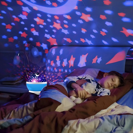 ROTAČNÁ NOČNÁ LAMPA STARS SKY PROJECTOR 2v1