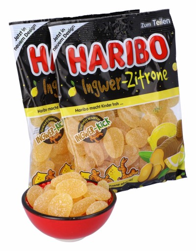 HARIBO Ingwer Zitrone Ginger Lemon želé 160 g