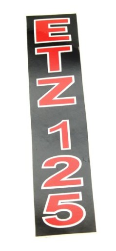 Nálepka MZ ETZ 125 na predných závesných nohách