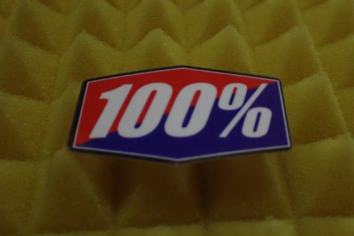 100% NÁLEPKA NA MOTOKROS DAKAR 4,9 x 3 cm