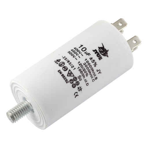 Štartovací kondenzátor 10uF 450V JYC konektory